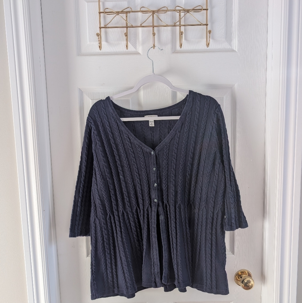 Croft & Barrow Women's Navy Sweater